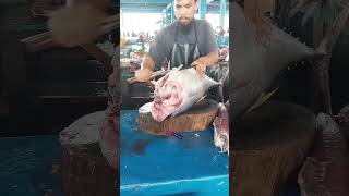 Big tuna cutting shorts fyp tunacuttingskills viral mukbang fish delicious food tuna [upl. by Nimaynib634]