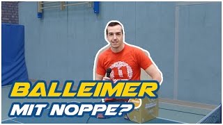 Tipp fürs Balleimertraining  Mit Noppenschläger einspielen für neue Reize  TT Helden [upl. by Vezza]