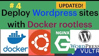 Deploy Wordpress sites with Docker rootless [upl. by Riegel742]