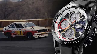 TOM’S 50years Limited Casio Edifice EFSS641TMS1A UnboxingРаспаковкаTOM’S KP47 Starlet Cars [upl. by Borras]