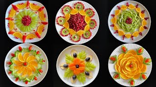 Top 6 Fruits Decoration Ideas  Super Fruits Decoration  Fruit curving amp cutting Tricks Fruits Art [upl. by Nevanod134]