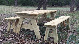 How to Build a Picnic Table [upl. by Lidah]