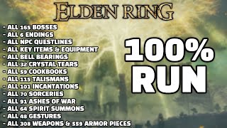 Completing EVERYTHING in the game  Elden Ring 100 Playthrough 1 [upl. by Lajib837]