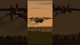 AN22 landing 😯 WOA aviation landing worldofairports antonov pragueairport [upl. by Loring]