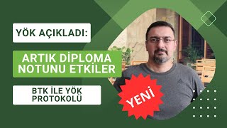 YENÄ° YÃ–K AÃ‡IKLAMASI UZAKTAN EÄÄ°TÄ°MLE ALINAN BTK DERSLERÄ°NE DE NOT VERÄ°LECEK [upl. by Kirbee]