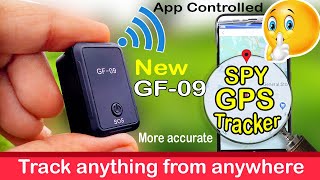 Spy GPS tracker GF09 Unboxing Review [upl. by Seta329]