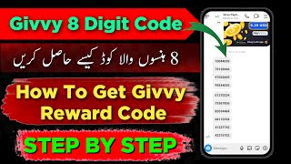 givvy 8 digit code  how to get givvy 8 digit codes  givvy app payment proof  givvy reward code [upl. by Nilrah328]