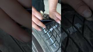 Nail in tire 🛞 reel tires nails reelsvideo l [upl. by Hong]