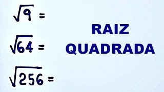 RAIZ QUADRADA  6° ANO [upl. by Livvie880]