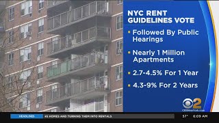 NYC Rent Guidelines Board to vote on rent increases [upl. by Ellette473]