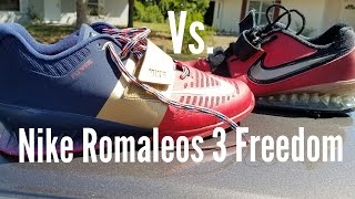 Nike Romaleos 3 Freedom Review and Comparisons [upl. by Aikit]