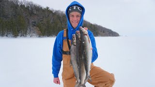 Ice Fishing GREEN BAY Whitefish TipsTricks [upl. by Xonel1]