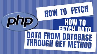 How to Get  id in Url  through GET Method in PHP  MySql amp PhpMyAdmin  PHP Tutorial [upl. by Thora]