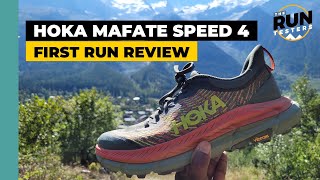 Hoka Mafate Speed 4 First Run Review Speedgoat 5 alternative put to the test [upl. by Nylessoj]