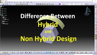 CATIA V5 Tutorials  Difference between Hybrid and Non Hybrid Design [upl. by Gibbs]