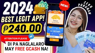 BEST GCASH LEGIT 2024 P200 AGAD DI PA NAGLALARO MAY PERA NA NO NEED INVITES WITH PROOF OF PAYOUT [upl. by Aroved]