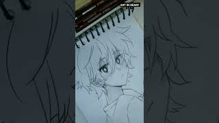 PENCIL SKETCH OF Q FROM BSD✏🌟 II BUNGOU STRAY DOGS II PENCIL SKETCH II bsd fypシ kyusakiyumeno [upl. by Narok280]