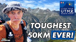 BRUTAL 50KM RACE EXPERIENCE  Running UTMR Mischabel 60km  Run4Adventure [upl. by Ahtis]