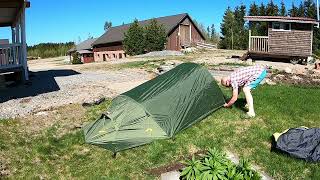 HELSPORT NORDMARKA 2teltan ensimmäinen pystytys [upl. by Airdnek116]