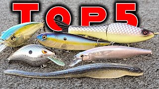 Top 5 Baits For October Bass Fishing [upl. by Nyhagen715]