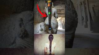 How is it possible🤯😳 shorts hair women ancient carving hindu history statue india temple [upl. by Esenahs]