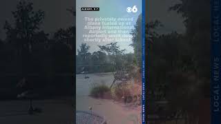 Security camera catches the fatal crash of Aircraft CGKSI [upl. by Frederich517]