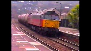 47772 St Blazey to Tavistock Junction Fuel Tanks Lostwithiel April 2001 [upl. by Auqinom]