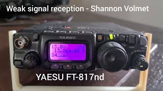 Weak signal reception  Yaesu FT817nd [upl. by Dace388]