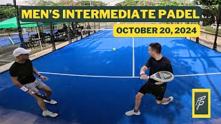 Alabang Country Club Padel Intermediate Carlo Kres vs Nico Ernie Game 1 Oct 20 2024 [upl. by Matthia]