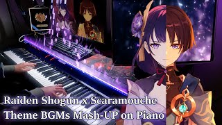 Raiden Shogun x Scaramouche Theme MASHUPGenshin Impact EPIC Piano Arrangement [upl. by Kiele274]