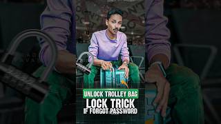 Unlock Trolley Bag Lock 🔓  If FORGOT PASSWORD 😔 [upl. by Yliah]