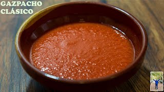 GAZPACHO TRADICIONAL receta de GAZPACHO fácil 🍅🥒🧄🌶️🧅 SPANISH GAZPACHO RECIPE [upl. by Parthen925]