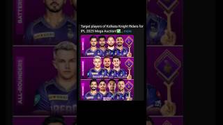 KKR ka 2025 me mega auction ka players [upl. by Dalis]