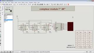 MODULO 7 JK ASYNCHRONE [upl. by Lletnohs699]