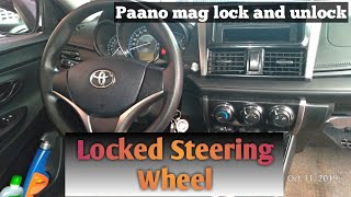 how to unlock a steering wheel and start the engineTagalog [upl. by Sirah705]