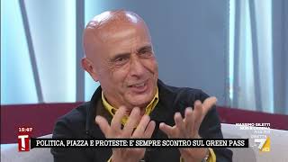 Siparietto a Tagadà con lex Ministro Minniti quotLe scarpe Costano molto pocoquot [upl. by Meingoldas]