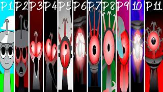 Phase 1 vs Phase 2 vs Phase 34 vs Phase 56 vs Phase 78 vs Phase 910 vs Phase 11  Sprunki Mix [upl. by Dever]