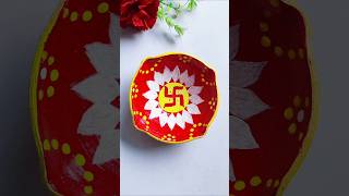 Diya decorationshortssubscribe short shortvideo trendingdiwali diy ytshorts art shortsfeed [upl. by Anasus]