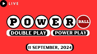 Powerball Double Play Drawing for September 11 2024  Lottery Winning Numbers [upl. by Skipper283]