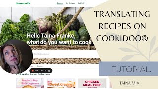 Translate recipes on Cookidoo® Thermomix Cookidoo recipes [upl. by Rento]