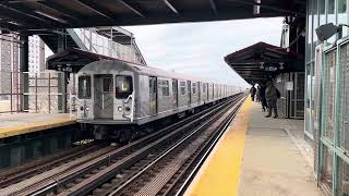 NIS R42 L Train Arriving Into Livonia Ave Video Clip [upl. by Narok]