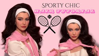 BIG VOLUMINOUS 60s Headband Bouffant Hair Tutorial [upl. by Fineberg]