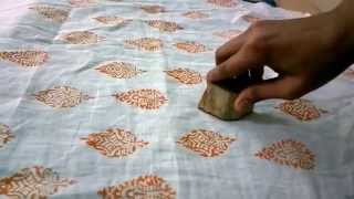 Hand Block Printing Using Wooden Blocks  A Tutorial by DesiCrafts [upl. by Asamot]