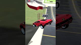 Lamborghini Car Crashing 26  Mega Car Crash Simulator  shorts gaming mysterxgaming [upl. by Yellas]