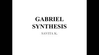 GABRIEL SYNTHESIS pptx The 1 [upl. by Harret]