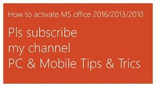 100 free active your microsoft office 2016 by reloader activator [upl. by Melony]