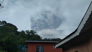 La Soufriere Erupts After Being Dormant More Than 40 Years [upl. by Bernardina789]