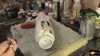 Polar Lights 1350 Enterprise Refit Build Part 7 [upl. by Petronille]