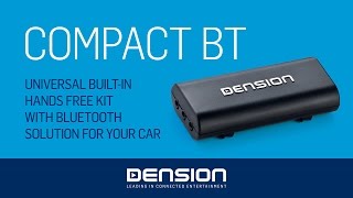 Dension Compact BT CBT1GEN  Installation and Usage [upl. by Petr]