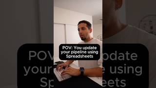 POV Updating your leads using Spreadsheets Try pipedrive for free on my linkedin post [upl. by Sherrer]